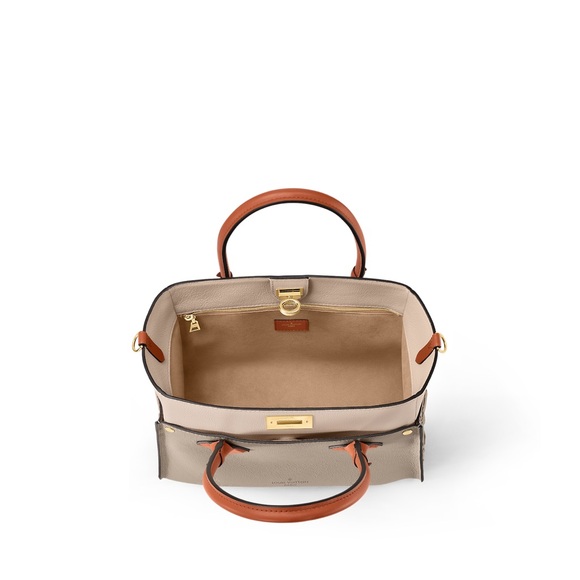 Louis Vuitton On My Side MM Shoulder Monogram Grain Calf Leather Crème🔥 - Picture 8 of 16